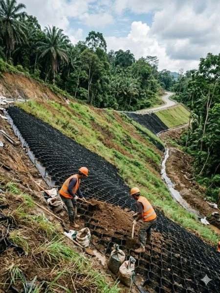 Butuh Geocell HDPE? Hubungi PT. Berkah Tirta Wahana