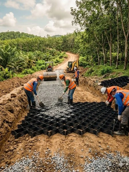 Butuh Geocell HDPE? Hubungi PT. Berkah Tirta Wahana