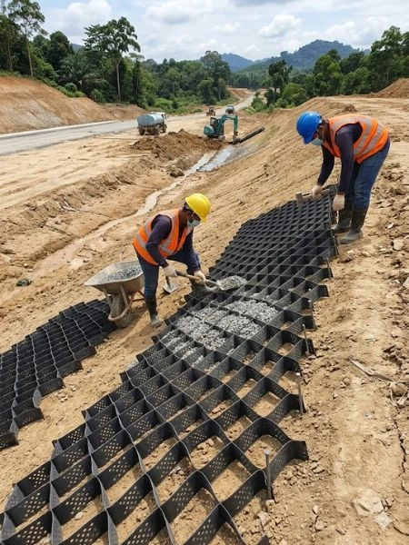 Butuh Geocell HDPE? Hubungi PT. Berkah Tirta Wahana