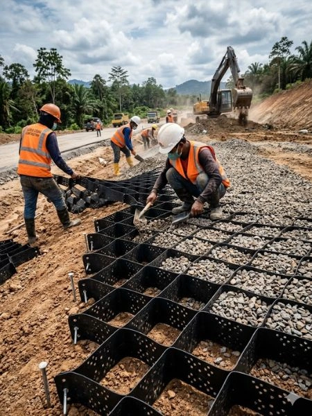 Butuh Geocell HDPE? Hubungi PT. Berkah Tirta Wahana