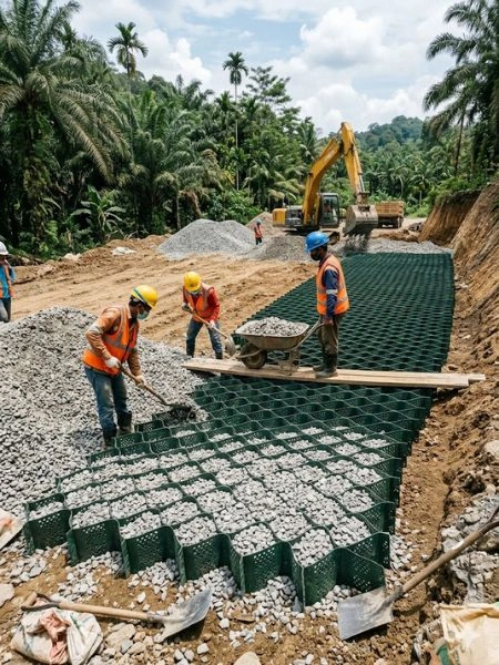 Butuh Geocell HDPE? Hubungi PT. Berkah Tirta Wahana
