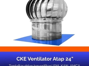 Sebagai Supplier CKE Ventilator Atap 24″, kami menyediakan Turbin Ventilator 24 inch untuk membantu meningkatkan sirkulasi udara dan mengurangi panas di dalam bangunan. Bagi Anda yang sedang mencari toko turbin ventilator terdekat, produk ini dapat menjadi pilihan untuk kebutuhan Solusi ventilasi atap rumah, gudang, maupun bangunan lainnya. Dapatkan informasi Harga Turbin Ventilator 24″ dan Harga Turbin Ventilator per buah sesuai kebutuhan Anda.