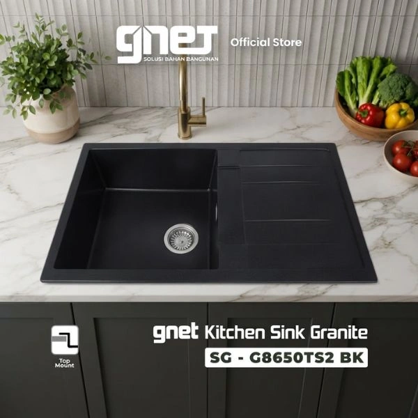 Butuh GNET KITCHEN SINK GRANITE TIPE SG-G8650TS2-BK? Hubungi PT. Berkah Tirta Wahana