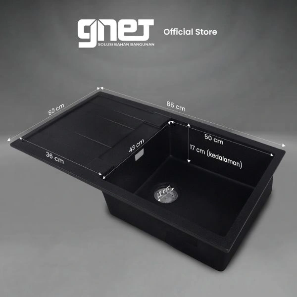 Butuh GNET KITCHEN SINK GRANITE TIPE SG-G8650TS2-BK? Hubungi PT. Berkah Tirta Wahana