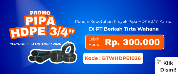 Promo Pipa HDPE 3/4 Inc